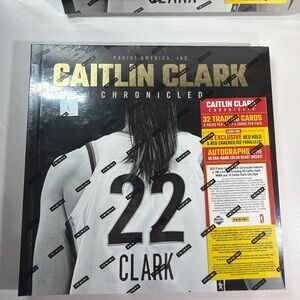 NEW 2025 Panini Caitlin Clark Chronicles Target Exclusive Book & Cards